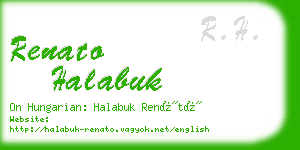 renato halabuk business card